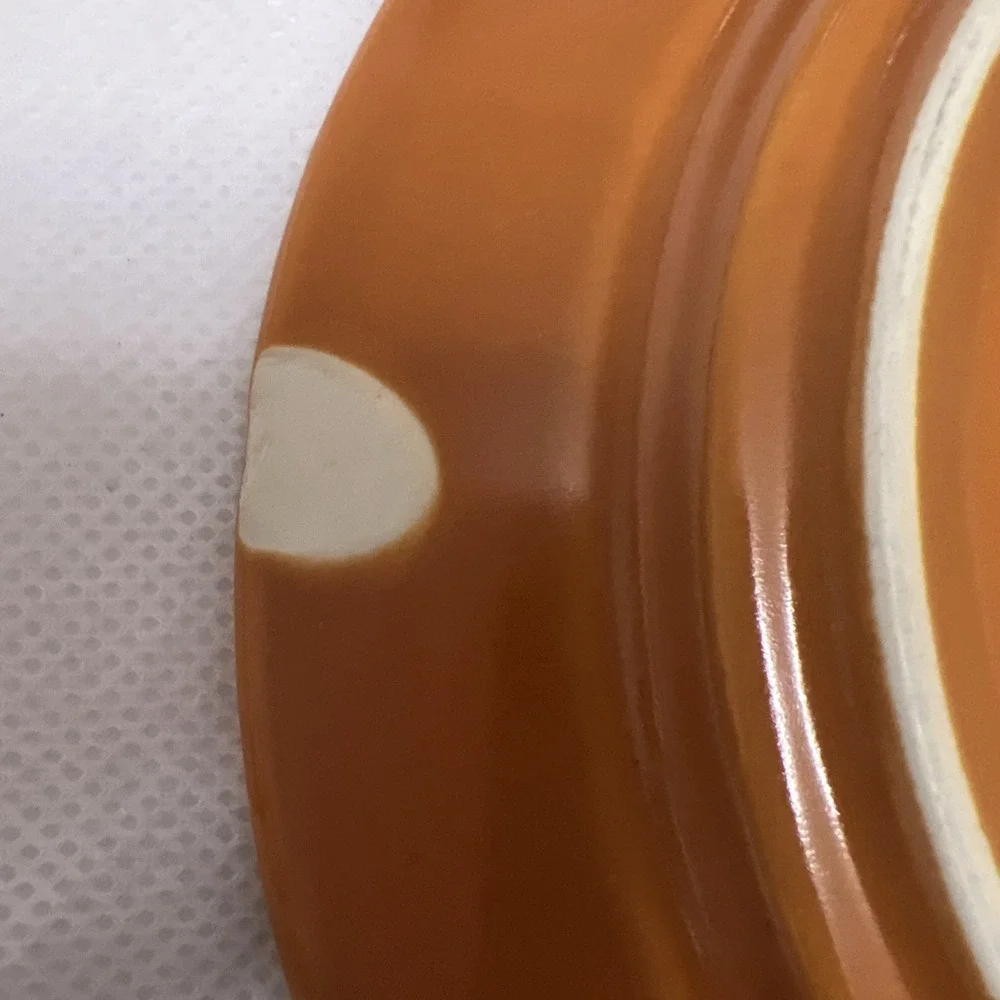 Vtg Pottery Barn Dune Persimmon Salad Plates 4 Retro MCM Boho Replacement